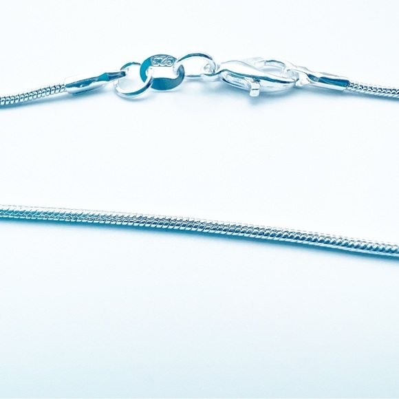 Angelite Pendant and Earrings Set Solid Sterling Silver 925 Handmade New - Picture 11 of 11